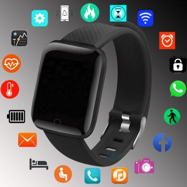 Imagem de Silicone Sport Smart Watch para homens e mulheres  Relógios de Fitness  Pulseira  Eletrônica