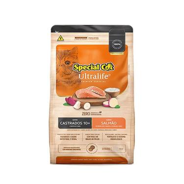 Imagem de Ração Special Cat Ultralife Castrados 10+Salmão 1kg