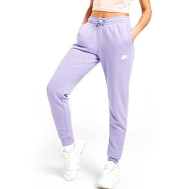 Imagem de Nike Sportswear Club Calça de moletom feminina de cintura média, Cardo claro/branco, M
