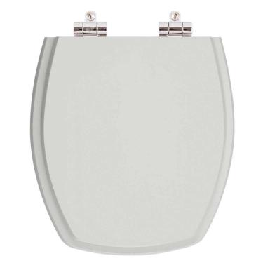 Imagem de Assento Sanitario Poliester com Amortecedor Thema Cinza Platina para Vaso Incepa