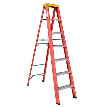 Imagem de Escada Em Fibra De Vidro Modelo Tesoura 2,10m 7 Degraus