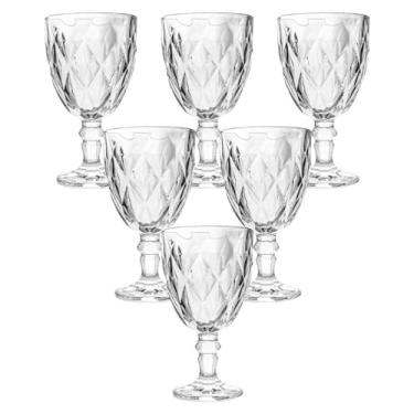 Imagem de Haüskraft -Taça para vinho/água de vidro Diamond 320 ml 6 peças