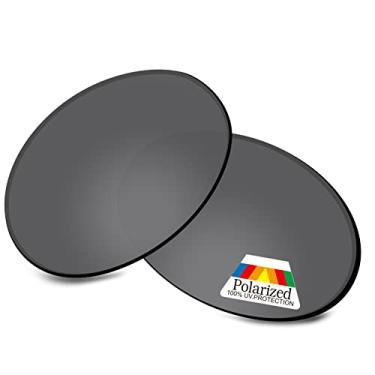 Imagem de Bwake Lentes de reposição para óculos de sol Oakley Eye Jacket Redux OO9438 - Preto escuro polarizado