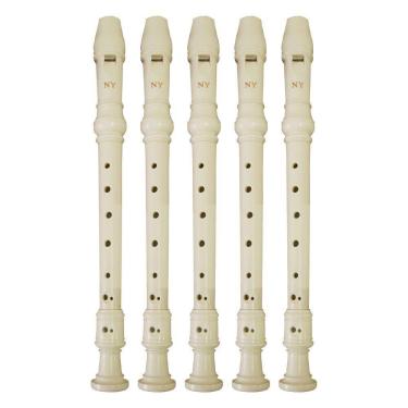 Imagem de Kit 5 Flautas Doce Germânica FL 20G New York