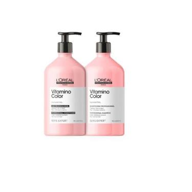 Imagem de Kit Loréal Vitamino Color Shampoo 750ml + Condicionador 750ml - L'oréa