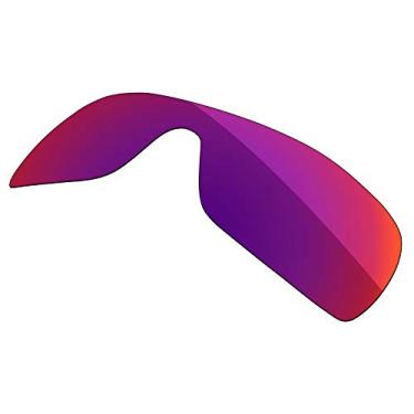 Imagem de Firtox Lentes polarizadas de substituição compatíveis com óculos de sol Oakley Turbine Rotor OO9307 - vermelho fantasma