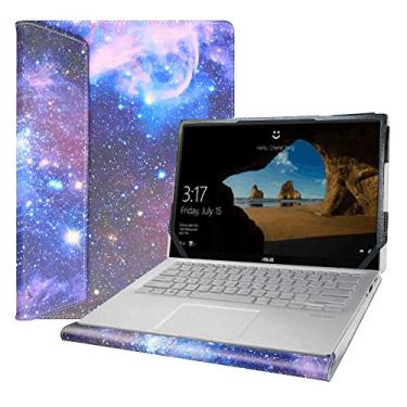 Imagem de Capa protetora Alapmk para laptop da série Asus Q406DA/Dell Latitude 7400 de 14", Galaxy