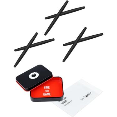 Imagem de OWORK 3 pares de meias de silicone ultra macias para óculos de sol Oakley Transistor OX3085/Lizard OX5113/Lizard 2 OX5120/Capacitor OX5055/Spoke OX3144, kit de substituição de manga antiderrapante