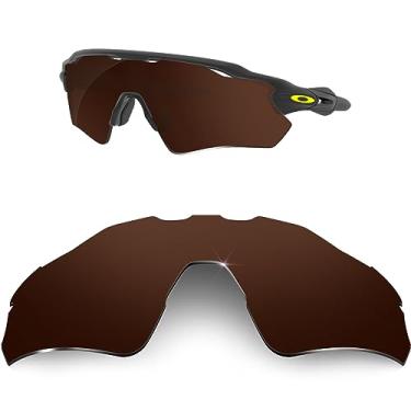 Imagem de HiCycle2 Lentes de reposição adequadas para óculos de sol Oakley Radar EV Path lentes polarizadas - várias cores, Marrom, 55mm