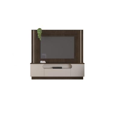 Imagem de Estante Home Ripado com LED para TV até 65 Polegadas 2 Portas 1 Gaveta Afago JCM