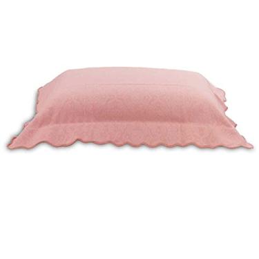 Imagem de Porta Travesseiro Tognato Piquet Jacquard Capela - Rosê