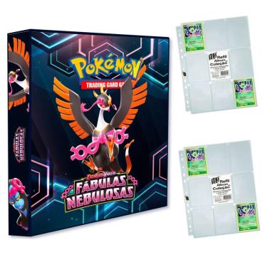 Imagem de Album Pasta Fichário Pokemon Escarelete e Violeta Fábulas Nebulosas com 20 Folhas 9 Bolsos YES TCG