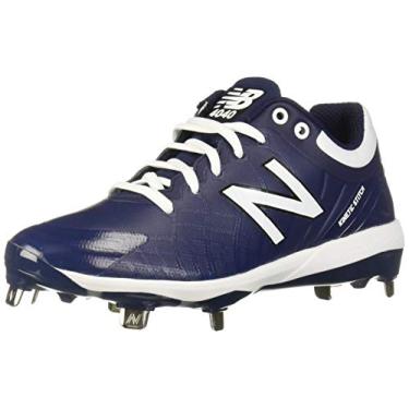 Imagem de New Balance Tênis de beisebol masculino 4040 V5 Metal, Azul-marinho/branco, 5 Wide