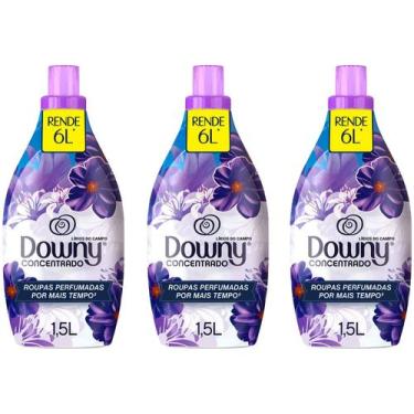 Imagem de Kit Amaciante Downy Concentrado Lírios Do Campo - 1,5L 3 Unidades