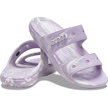 Imagem de CROCS Classiccrocsmarbledsandal - Lavender/Multi - M13 , 207701-5PT-M13, Unisex Adult , Lavender/Multi , M13