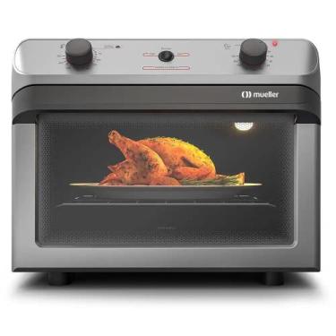 Imagem de Forno Elétrico Esmaltado Total Clean Mueller 35L Prata Timer Grill 180