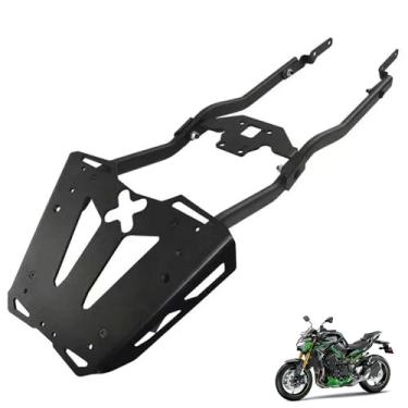 Imagem de DFFMQSJ Suporte traseiro para bagagens de motocicleta, suporte de caixa superior, suporte de caixa superior para armazenamento traseiro compatível com Kawasaki Z900/SE 2017-2024, aço carbono espesso