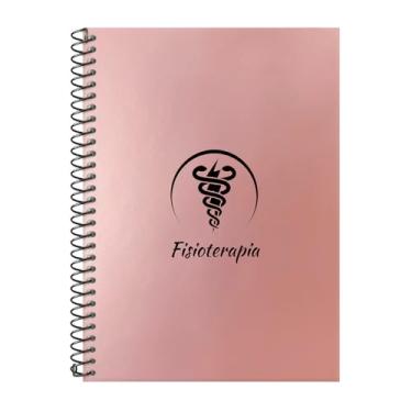 Imagem de Caderno Colegial 1 Matéria Profissões Fisioterapia (Rosê Gold)