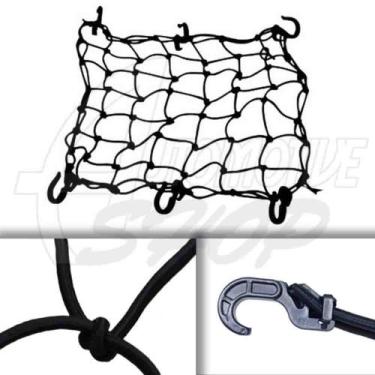 Imagem de Elastico Aranha Rede Bau Moto Bik Garra Plastico 35x35cm M15 - Jojafer