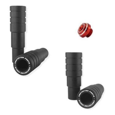 Imagem de Kit Slider Diant + Tras + Tampa Óleo Dafra Apache 200 19/22 - Protecto