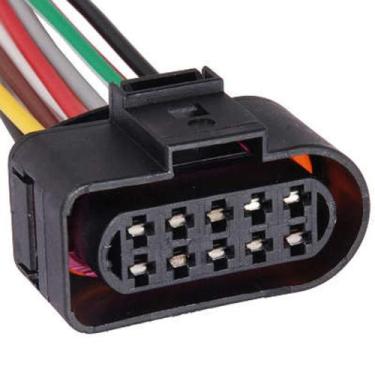 Imagem de KIT CONECTOR 10 VIAS para 10 VIA 6 FIO FAROL GOL G3/G4, FOX, - RAINHA 