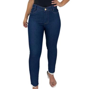 Imagem de Calça Jeans Básica Feminina Skinny Cintura Alta Com Lycra - ANJ MODAS,