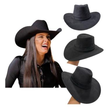 Imagem de Chapéu Country Ana Castela Boiadereira Rodeio Cowboy Sertanejo Vaqueja