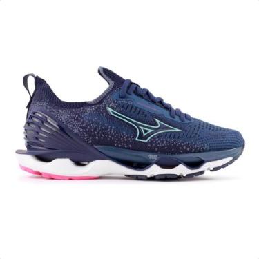 Imagem de Tênis Mizuno Wave Endeavor 2 Feminino, 36, Marinho, Preto