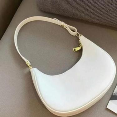 Imagem de Bolsa Feminina Baguete Blogueira Meia Lua Tendência de Ombro Lateral L