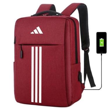 Imagem de Mochila USB Escolar Estampa Unissex Esportivo Notebooks, Trabalho Esco