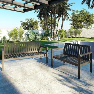 Imagem de Conjunto Bancos 2 e 3 Lugares Madeira Maciça Yescasa