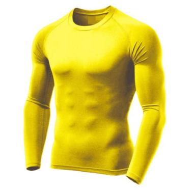 Imagem de Camiseta Uv Dry Masculina Manga Longa Segunda Pele Térmica Proteção So