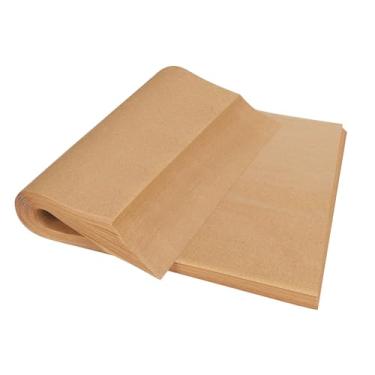 Imagem de Yenmoz 500 folhas de papel manteiga, 30 x 40 cm, papel pergaminho cru para assar, folhas de pergaminho pré-cortadas antiaderentes para assar, grelhar, fritar, cozinhar a vapor