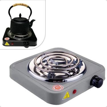 Imagem de Fogão Elétrico Portátil De Mesa Fogareiro Camping Cooktop 1 Boca 1200w