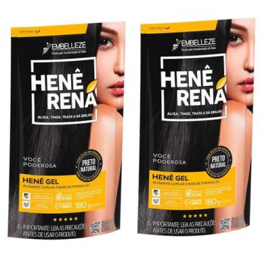 Imagem de Rená Gel Kit Com 2 Unidades Embelleze - Selecione A Sua!, Preto Natura