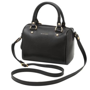 Imagem de Bolsa de Couro Mariart Iguaçu, Preto