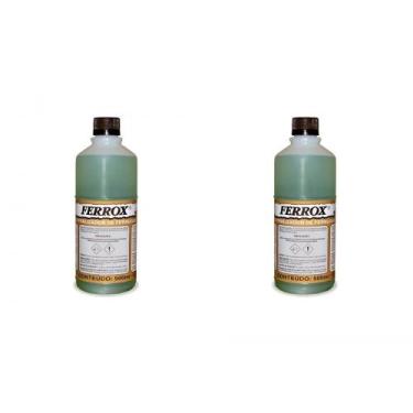 Imagem de Kit C/2 - Removedor De Ferrugem Ferrox Anticorrosivo 500Ml - NATRIELLI