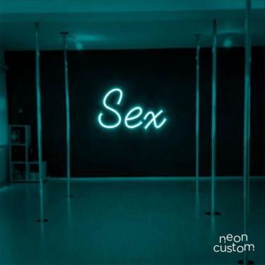Imagem de luminaria letreiro Neon Led Sex 100x60 luminoso decoração p/ selfie - 