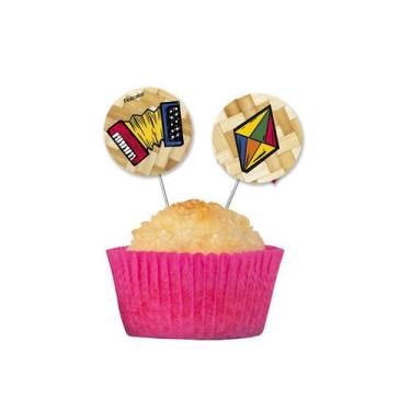 Imagem de Pick Decorativo - Festa Junina - Sertão - 8 unidades - Festcolor - Riz