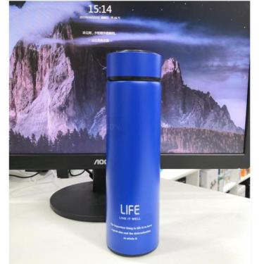 Imagem de Garrafa Térmica Portátil 500ml Aço Inox - VTR, Azul