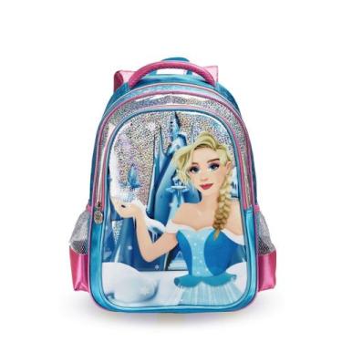 Imagem de Mochila Costas Infantil Princesa Do Gelo Meninas Escolar - Denlex
