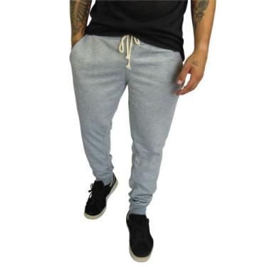 Imagem de Calça de MOLETOM Masculina Casual Dia-a-dia Academia - SWG, Cinza, P