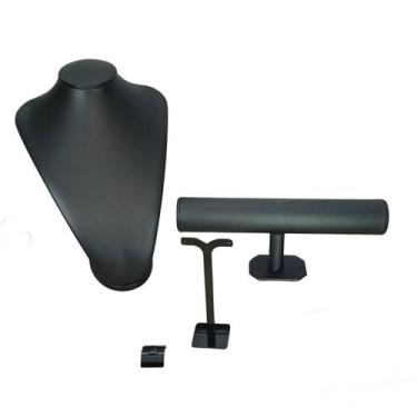 Imagem de Kit De Expositores Preto Para Joias E Bijuterias - Yasmin Embalagens