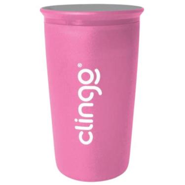 Imagem de Copo De Treinamento Bebê 12m 360 Livre De Bpa 235ml Rosa - Clingo