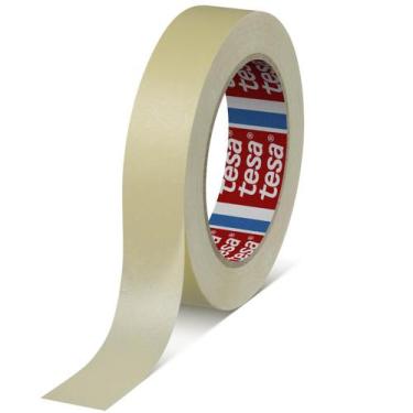 Imagem de Fita Crepe Fina Adesiva P/ Pintura Uso Geral Embalagem 24mm X 40m Tesa