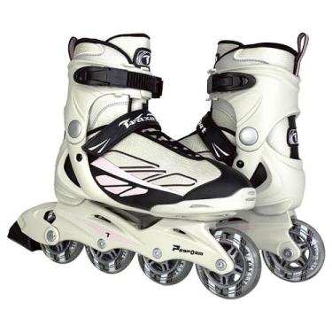 Imagem de Patins Traxart Perform Rose Inline Recreação - 80mm ABEC-5, # 5 = 36/3