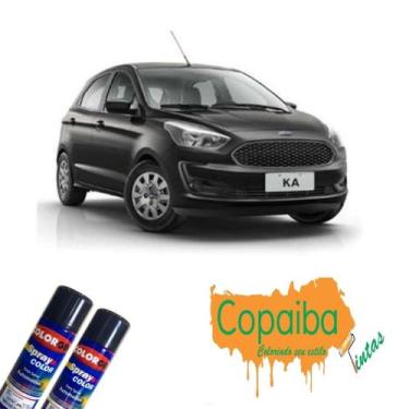 Imagem de Tinta Spray Automotiva (PRETO PEROLIZADO) NA COR DO SEU CARRO 300ml Fe