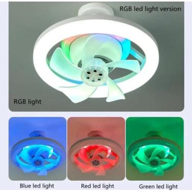 Imagem de Ventilador De Teto Com Luminária Rotação 360 110/220 Branco - Universa