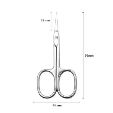 Imagem de Tesoura Profissional De Cutícula De Aço Inoxidável, Ferramentas Para A