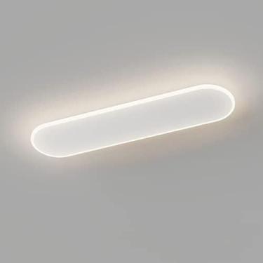 Imagem de Luminárias de teto embutidas LED lineares de decoração moderna Branco Minimalista Tira longa Barra de luz de teto regulável Barra de luz de teto dourada para corredor Lâmpada de teto preta d